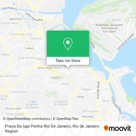 Praça Do Iapi Penha Rio De Janeiro map