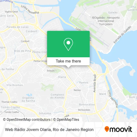 Web Rádio Jovem Olaria map