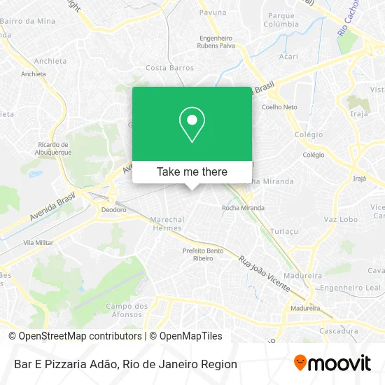 Bar E Pizzaria Adão map