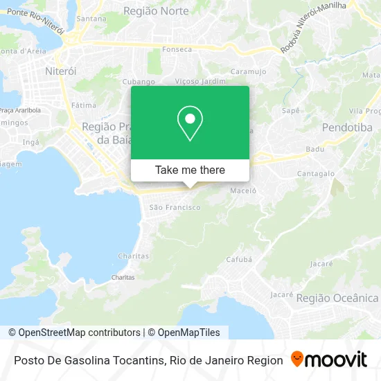 Posto De Gasolina Tocantins map