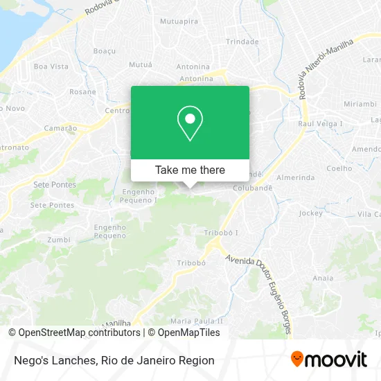 Nego's Lanches map
