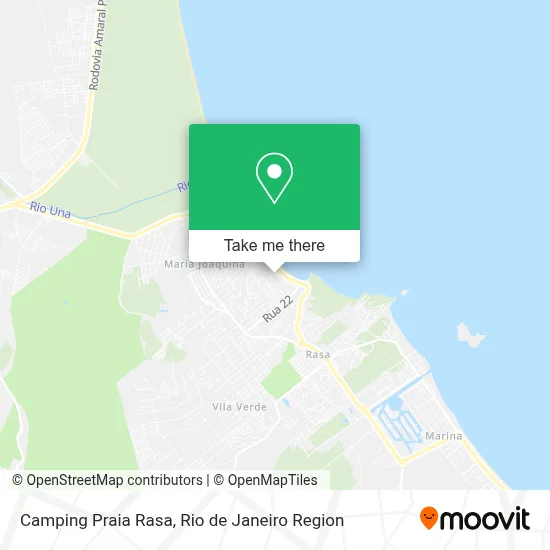 Camping Praia Rasa map