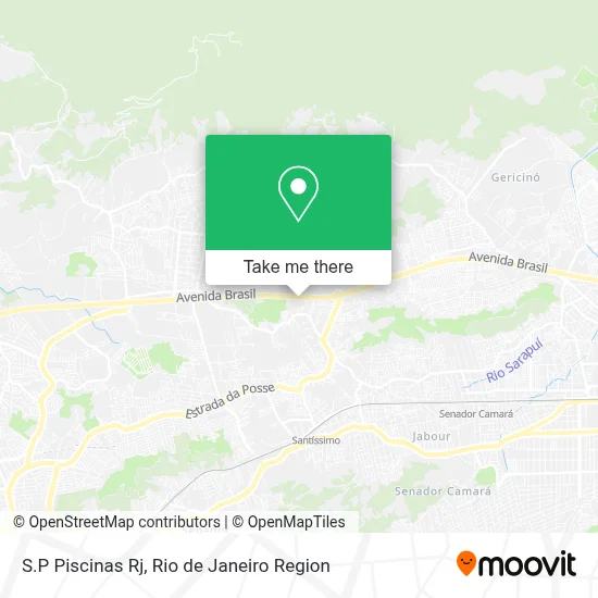S.P Piscinas Rj map