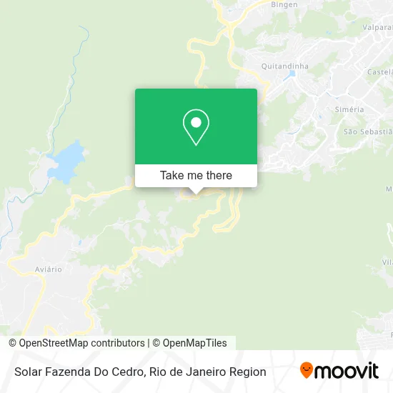 Solar Fazenda Do Cedro map