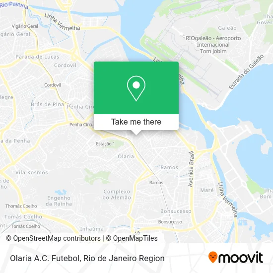 Olaria A.C. Futebol map