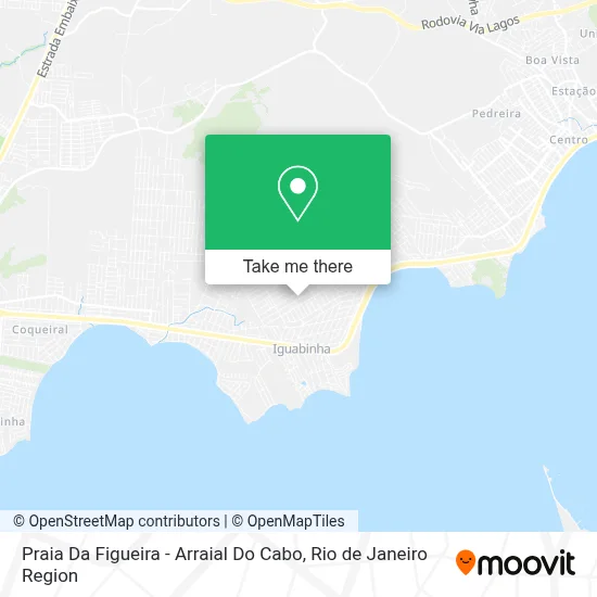 Praia Da Figueira - Arraial Do Cabo map