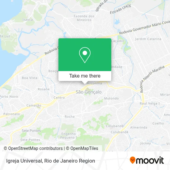 Igreja Universal map