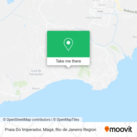 Praia Do Imperador, Magé map