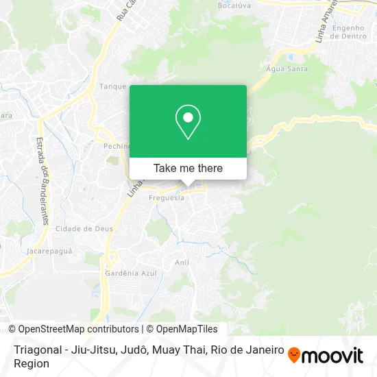 Triagonal - Jiu-Jitsu, Judô, Muay Thai map