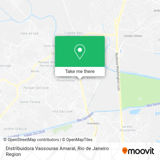 Distribuidora Vassouras Amaral map