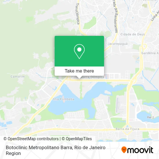 Botoclinic Metropolitano Barra map