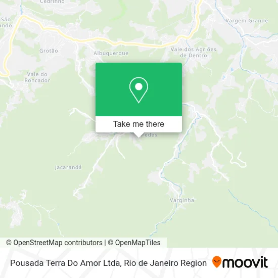 Pousada Terra Do Amor Ltda map