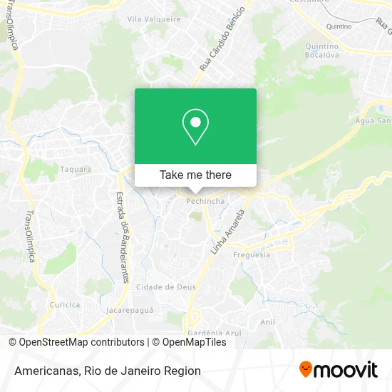 Americanas map