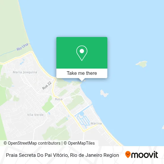 Praia Secreta Do Pai Vitório map