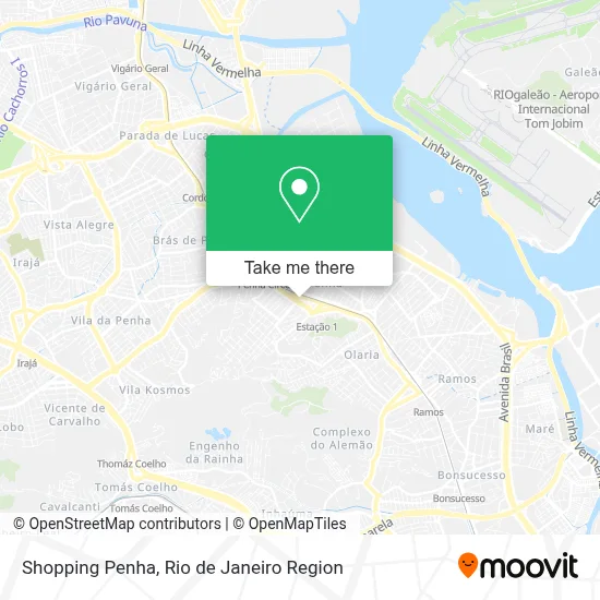 Shopping Penha map