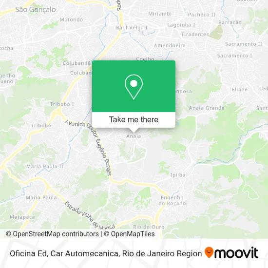 Oficina Ed, Car Automecanica map
