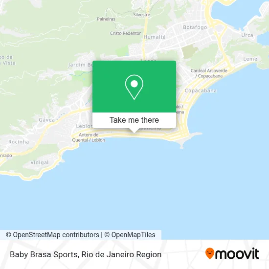 Baby Brasa Sports map