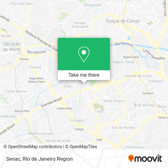 Senac map