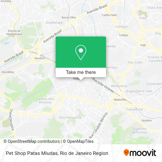 Pet Shop Patas Miudas map