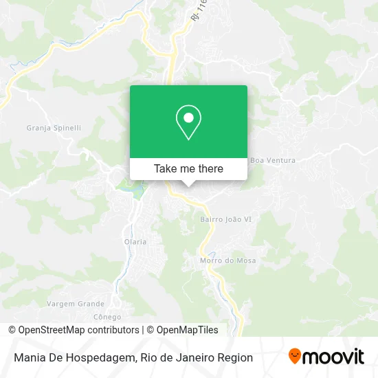 Mania De Hospedagem map