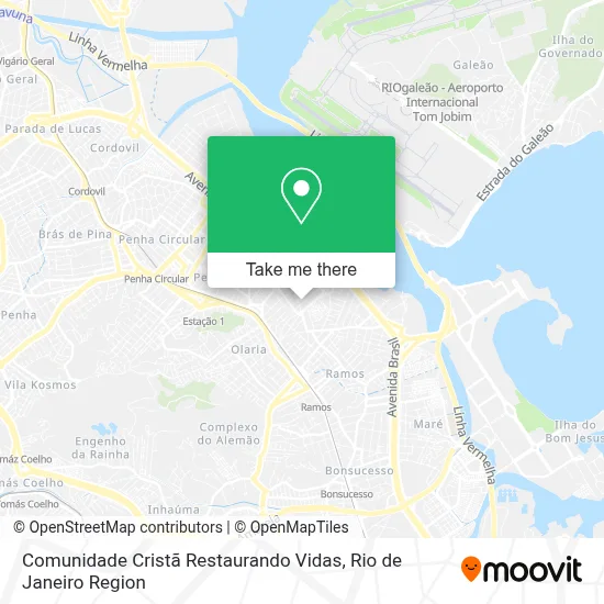 Comunidade Cristã Restaurando Vidas map