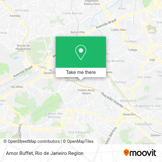 Amor Buffet map