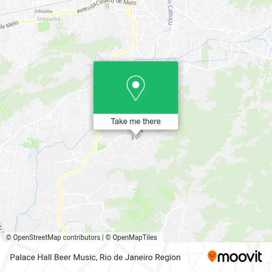 Palace Hall Beer Music map