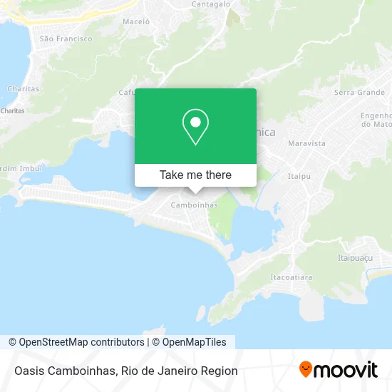 Oasis Camboinhas map
