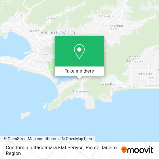 Condomínio Itacoatiara Flat Service map