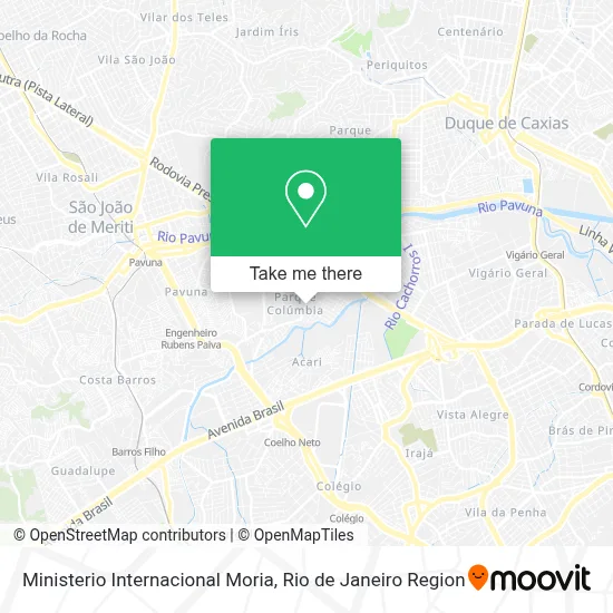 Ministerio Internacional Moria map
