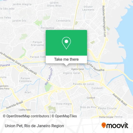 Union Pet map