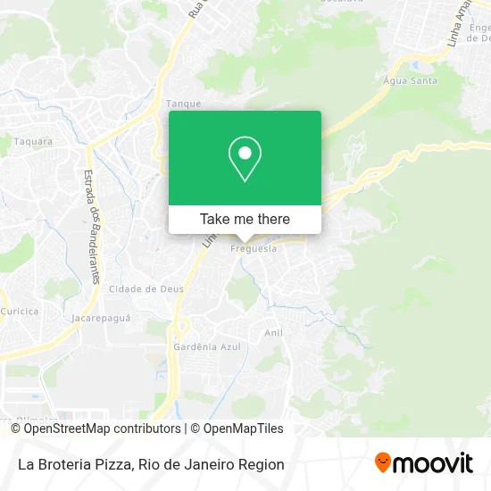 La Broteria Pizza map