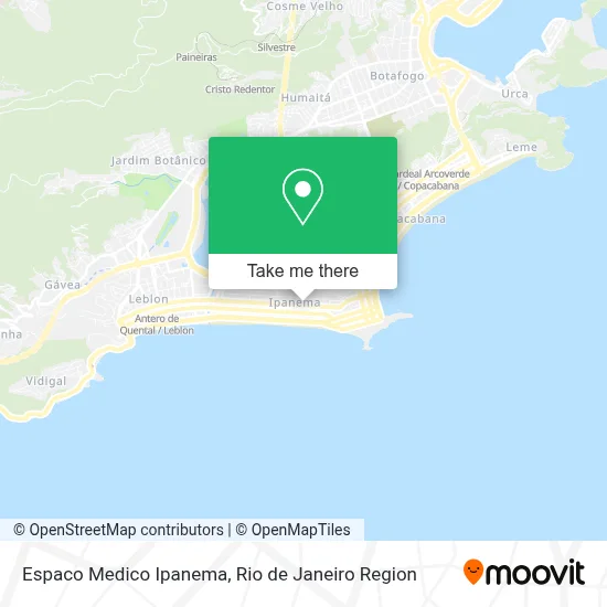 Espaco Medico Ipanema map