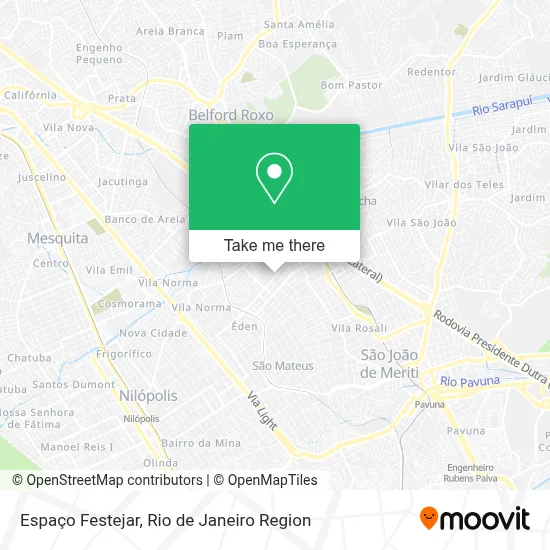 Espaço Festejar map