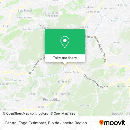 Central Fogo Extintores map