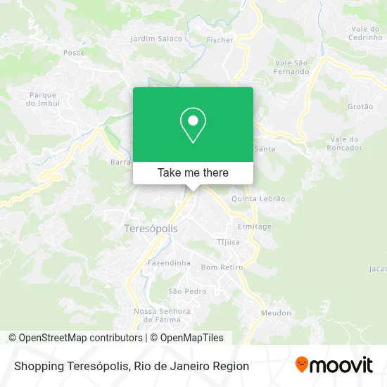 Shopping Teresópolis map