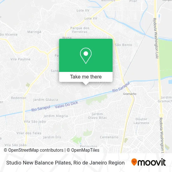 Studio New Balance Pilates map