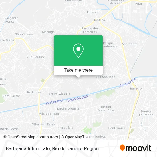 Barbearia Intimorato map