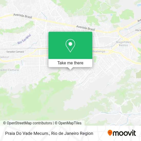 Praia Do Vade Mecum. map