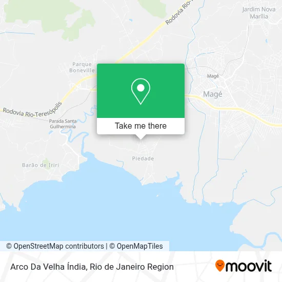 Arco Da Velha Índia map