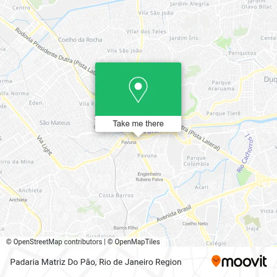 Padaria Matriz Do Pão map