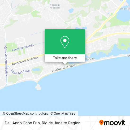 Dell Anno Cabo Frio map