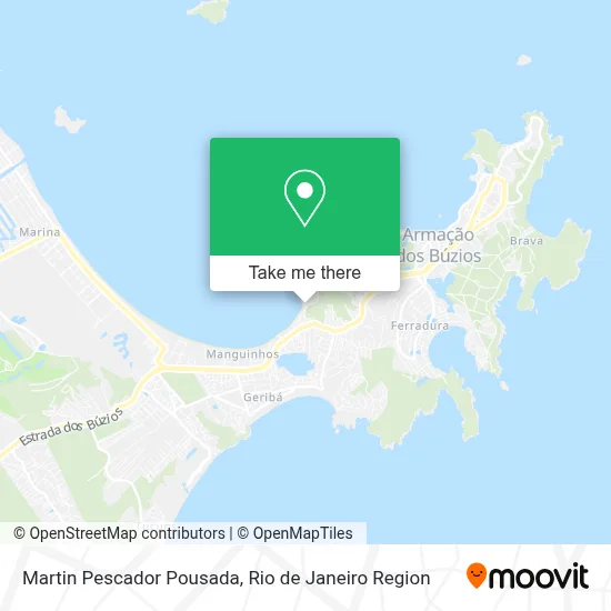 Martin Pescador Pousada map