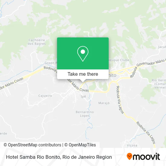 Hotel Samba Rio Bonito map