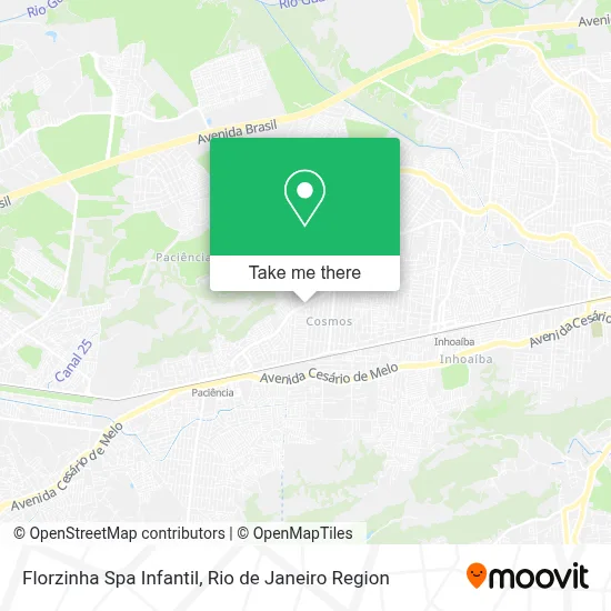 Florzinha Spa Infantil map