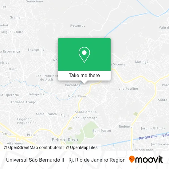 Universal São Bernardo II - Rj map