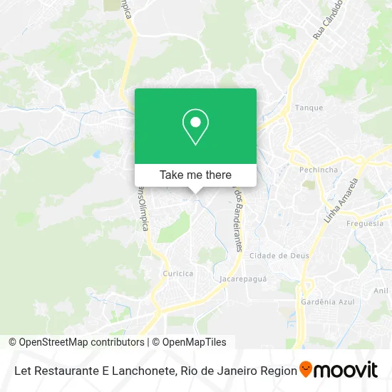 Let Restaurante E Lanchonete map