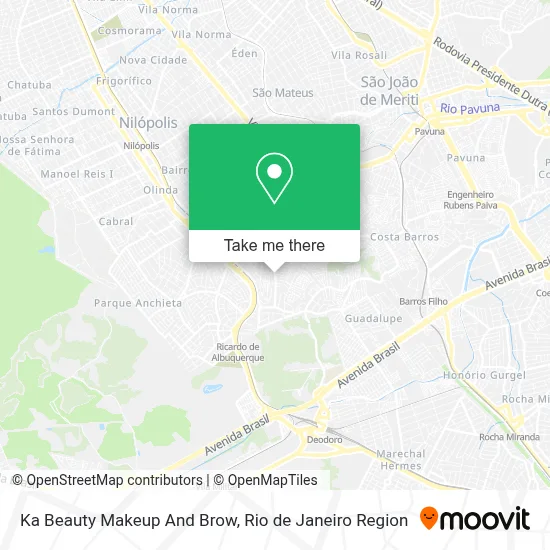 Ka Beauty Makeup And Brow map
