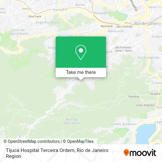Tijuca Hospital Terceira Ordem map