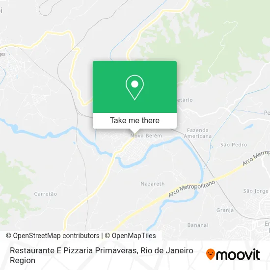 Restaurante E Pizzaria Primaveras map